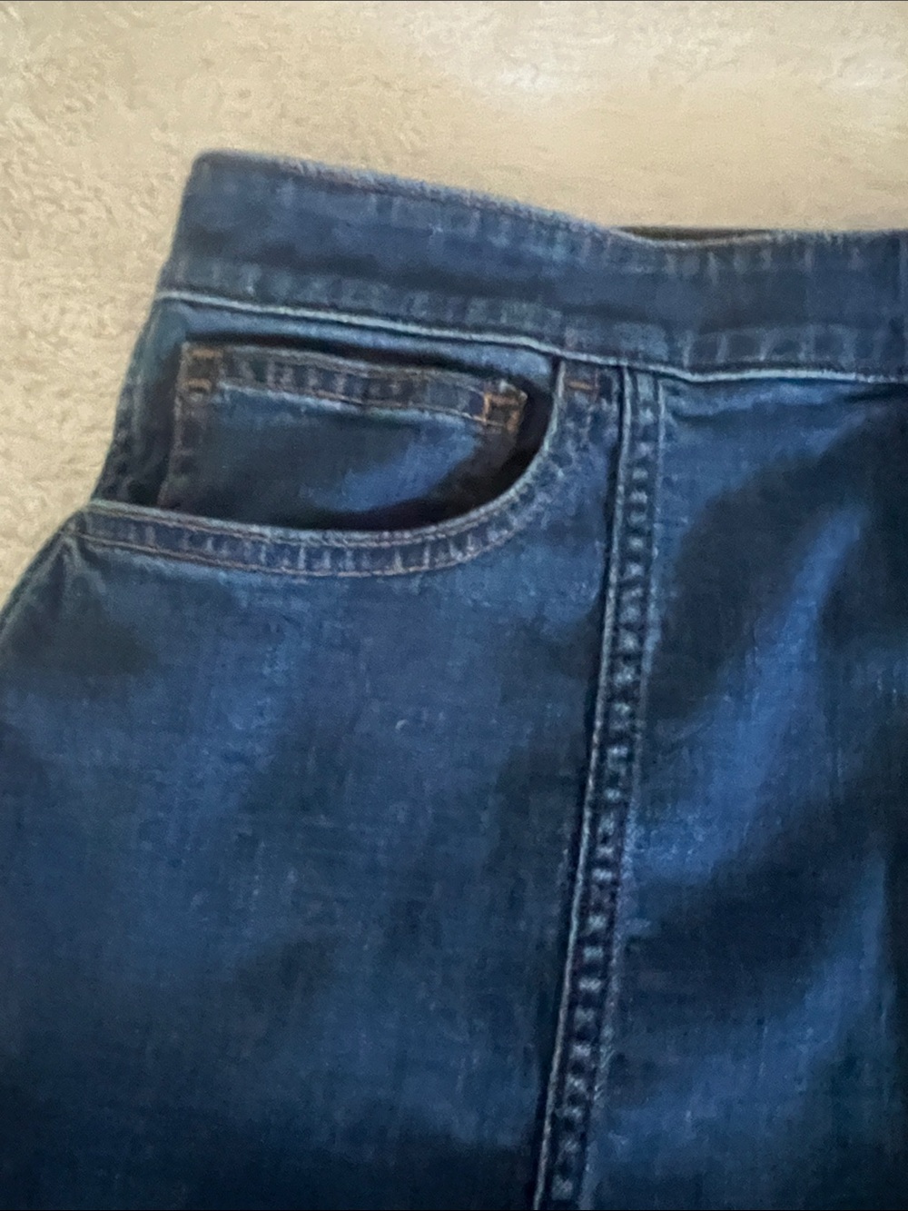 Madewell women’s jean Dark Blue Button-Front Denim Midi Skirt size 29 - Picture 11 of 16